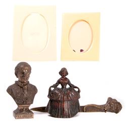Five desk items.