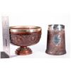 Image 10 : A commemorative mug and a carved bowl.
