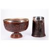 Image 6 : A commemorative mug and a carved bowl.