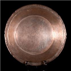 A Spanish Colonial silver plate.