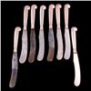 Image 1 : Eight Garrard sterling dinner knives.
