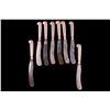 Image 4 : Eight Garrard sterling dinner knives.