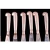 Image 5 : Eight Garrard sterling dinner knives.