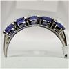 Image 1 : 10K White Gold Tanzanite(2.4ct) Ring (~Size 6) (~weight 1.8g), Made in Canada, Insurance Value $1700