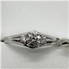 Image 1 : 14K White Gold Diamond (0.35ct) Ring (~Size 5) (~weight 1.89g), Made in Canada, Insurance Value $252