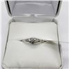 Image 2 : 14K White Gold Diamond (0.35ct) Ring (~Size 5) (~weight 1.89g), Made in Canada, Insurance Value $252