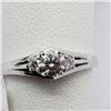 Image 8 : 14K White Gold Diamond (0.35ct) Ring (~Size 5) (~weight 1.89g), Made in Canada, Insurance Value $252