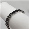 Image 1 : Silver Sapphire (Marquise Cut)(14ct) Bracelet (~weight 19.04g), Appraised Retail $1505 (Estimated Se