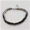 Image 2 : Silver Sapphire (Marquise Cut)(14ct) Bracelet (~weight 19.04g), Appraised Retail $1505 (Estimated Se