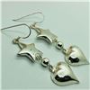 Image 2 : Silver Star And Heart Shaped Earrings, Suggested Retail Value $200 (Estimated Selling Price from $30