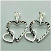 Image 1 : Silver Heart Shaped Pendant, Suggested Retail Value $50