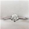 Image 1 : 10K White Gold Diamond (I1)(0.5ct) Ring (~Size 6) (~weight 1.45g), Made in Canada, Insurance Value $