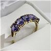 Image 2 : 10K Yellow Gold Tanzanite (2.4ct) Ring (~Size 7) (~weight 1.7g), Made in Canada, Insurance Value $17