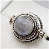 Image 2 : Silver Moonstone Poison Ring (~weight 10g), Suggested Retail Value $440 (Estimated Selling Price fro