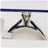 Image 1 : 10K White Gold Diamond (Si2)(0.25ct) Ring (~Size 5.5) (~weight 1.09g), Made in Canada, Insurance Val