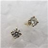 Image 1 : 14K Yellow Gold Diamond Stud(0.16ct) Earrings, Made in Canada, Suggested Retail Value $700 (Estimate