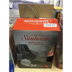 Sunbeam Heated Throw Blanket 50  x 60 