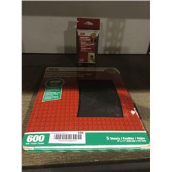 Lot of 4 packs - 600 grit sandpaper