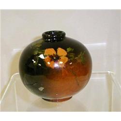 Art Pottery-2 7/8 ball shaped vase. Assumed to be