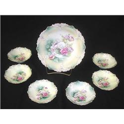 R.S. Prussia-6 point & clover berry set with glas