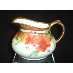 Pickard-5.5 pitcher signed F. Walters - gold and 