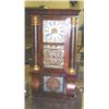 Image 1 : Clock-Rosewood grained case with reverse painted 
