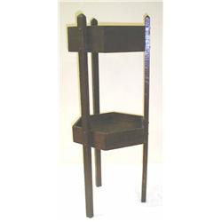 Mission Oak-2-tier plant stand. 33.5 tall, 13 wid