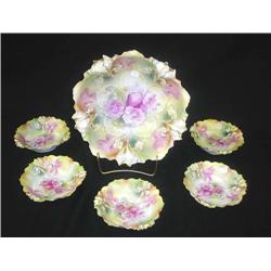 R.S. Prussia-Iris mold berry set. Wheellock. 10.5