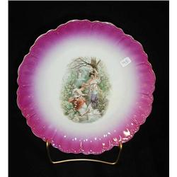 Portrait Bowl-10 with 2 ladies and swan. Royal Ba