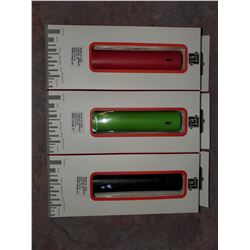 LOT OF 3 POWER BANKS (RED, GREEN, BLACK)