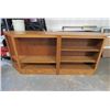 Image 1 : WOODEN SHELF UNIT (78.5" X 13" X 35") *MINOR DAMAGE ON 1 CORNER*