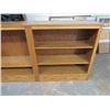 Image 2 : WOODEN SHELF UNIT (78.5" X 13" X 35") *MINOR DAMAGE ON 1 CORNER*