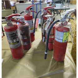 LOT OF 6 FIRE EXTINGUISHERS