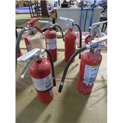 LOT OF 6 FIRE EXTINGUISHERS