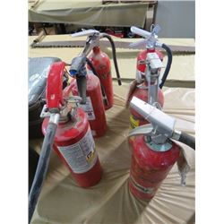 LOT OF 6 FIRE EXTINGUISHERS