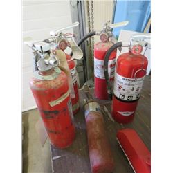 LOT OF 5 FIRE EXTINGUISHERS