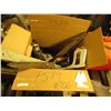Image 3 : PALLET MISC TOOLS, MEAT HOOKS, GAS CAN, TREE TRIMMER, HAMMERS, ETC