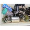 Image 2 : LOT OF NUTS, BOLTS, HOSE CLAMPS, 2 DRILLS