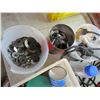 Image 3 : LOT OF NUTS, BOLTS, HOSE CLAMPS, 2 DRILLS