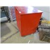 Image 3 : WOODEN SHOP BOX ON CASTERS (50" X 25" X 40") *2 DOORS*