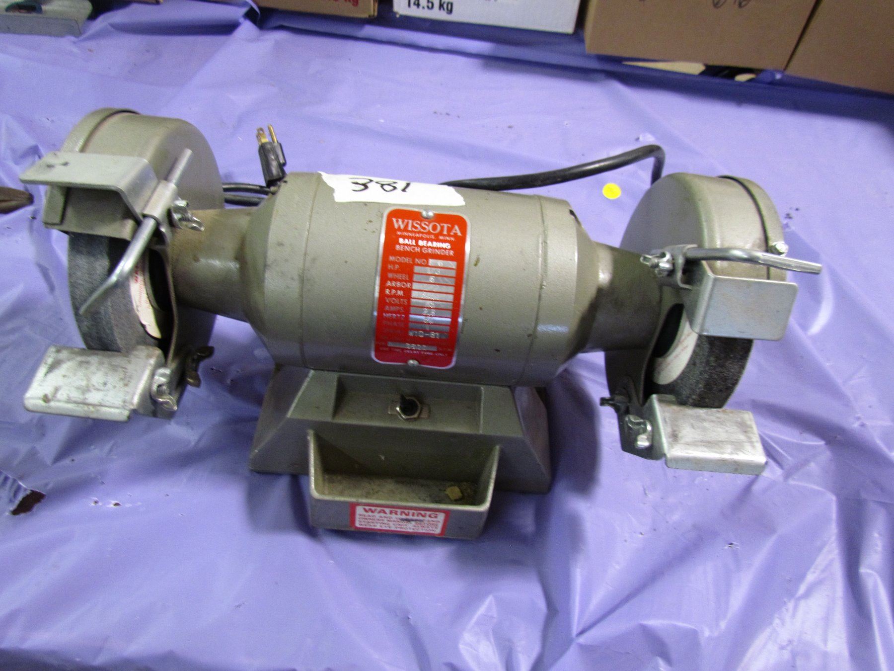 6 INCH BENCH GRINDER (1/3 HP) *WISSOTA* Schmalz Auctions