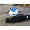 Image 1 : LOT INCLUDING, SHOVEL, BROOM, BACK PACK SPRAYER, PLASTIC GARDEN FENCE