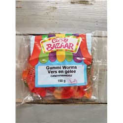 CASE OF GUMMI WORMS (21 BAGS)