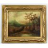 Image 1 : French Barbizon Oil on Canvas Gilt Frame