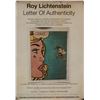 Image 8 : Roy Lichtenstein US Pop Mixed Media Paper COA