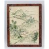 Image 2 : Chinese Watercolor on Paper Framed Landscape
