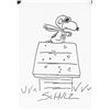 Image 1 : American Snoopy Cartoon Signed Ink on Paper