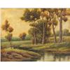 Image 2 : European Oil on Canvas Landscape Signed A. Wayne