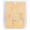 Image 5 : Russian Oil on Paper Portrait Signed Illegibly