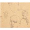 Image 6 : Russian Oil on Paper Portrait Signed Illegibly